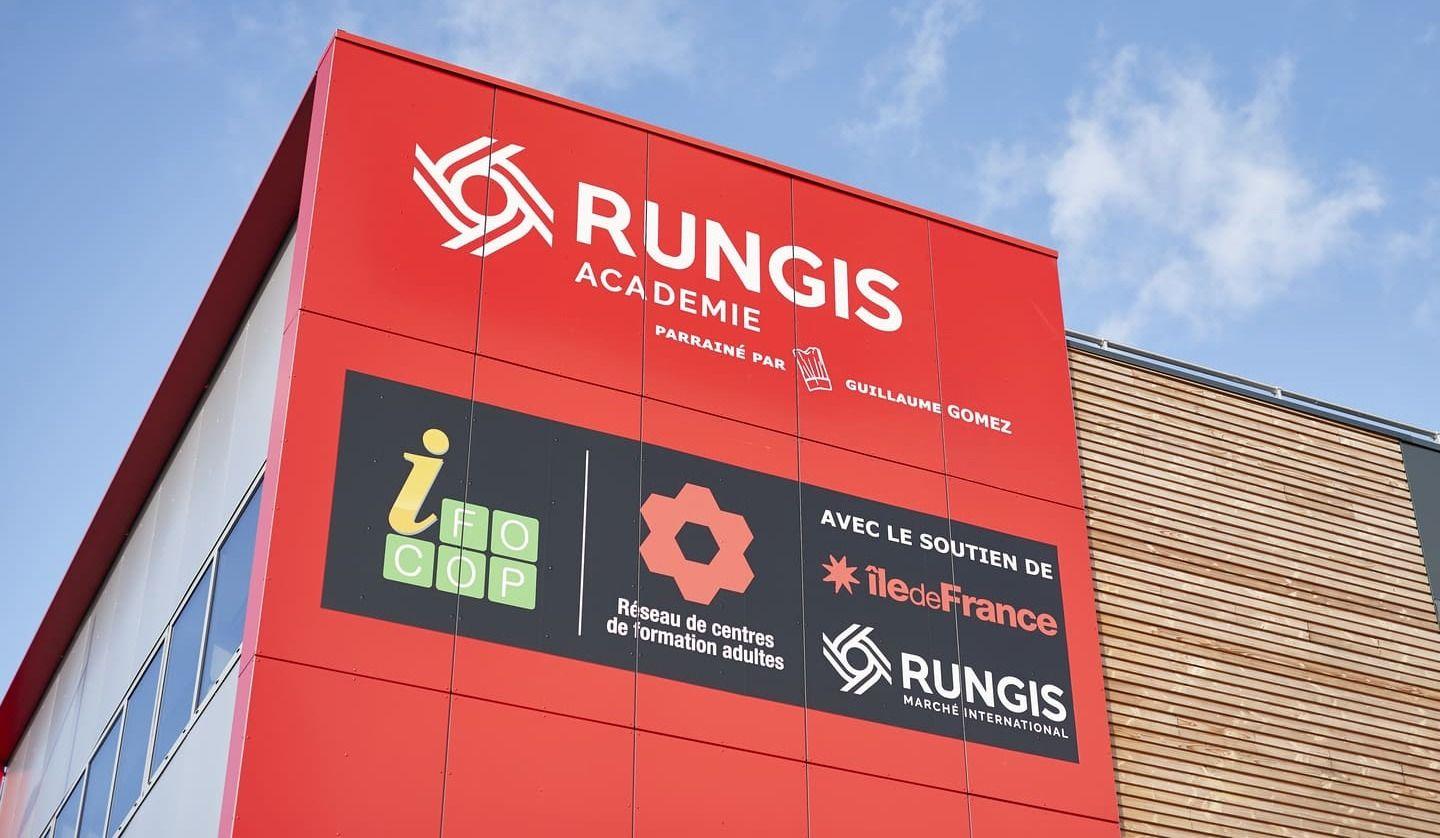 Façade du bâtiment de la Rungis Academie sur le Marché de Rungis